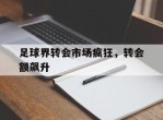 包含足球界转会市场疯狂，转会额飙升的词条